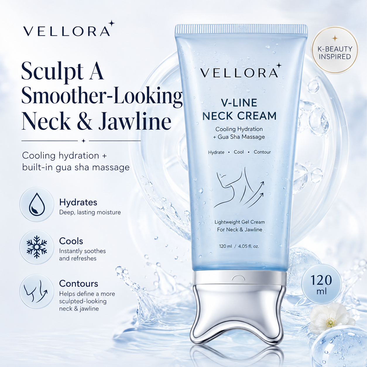 Vellora V-Line Neck Cream