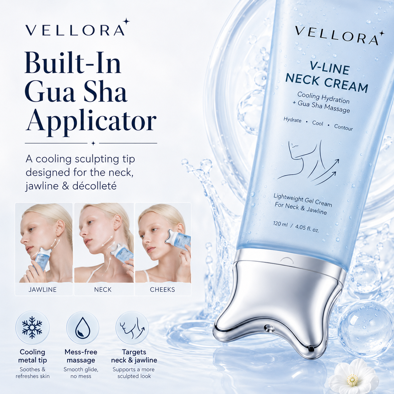 Vellora V-Line Neck Cream