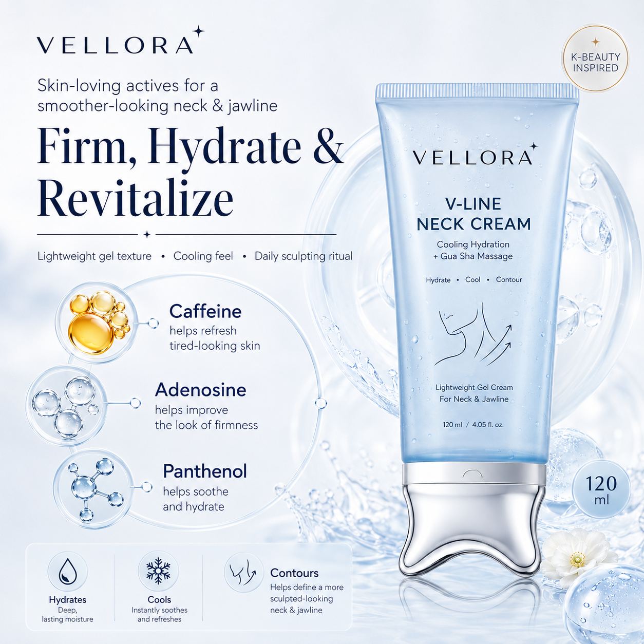 Vellora V-Line Neck Cream